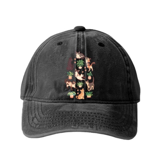 Discover Cozy michis in beige - Cat - Washed Denim Baseball Caps
