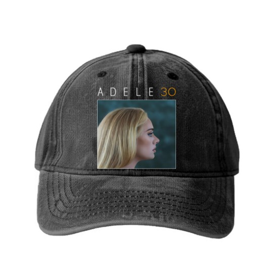 Discover Adele Album 30 2022 Washed Denim Baseball Caps