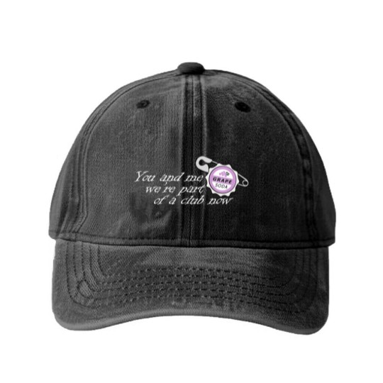 Discover Up; Grape Soda Pin Washed Denim Baseball Caps