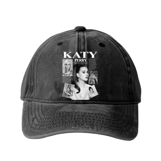 Discover Katy Perry Music Washed Denim Baseball Caps, Katy Perry Music Pop Washed Denim Baseball Caps, Katy Perry Concert 2023 Retro Gift