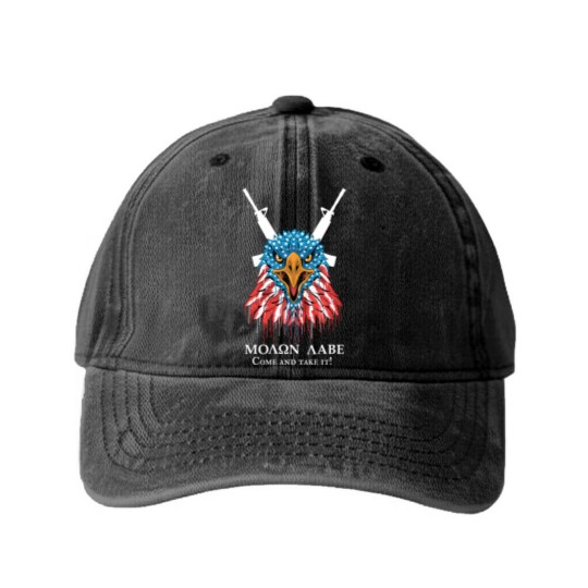 Discover Molon Labe, Come and take it - Molon Labe Come And Take - Washed Denim Baseball Caps
