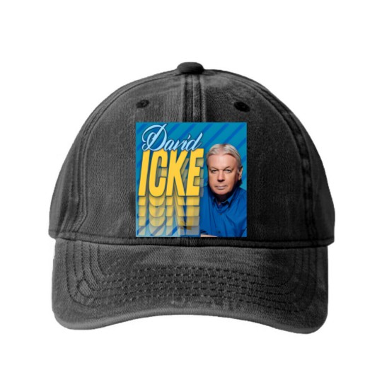 Discover David Icke #4 ///// New Age 90s Homage - David Icke - Washed Denim Baseball Caps