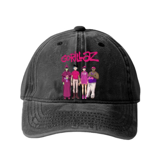 Discover Vintage 90s Gorillaz Washed Denim Baseball Caps