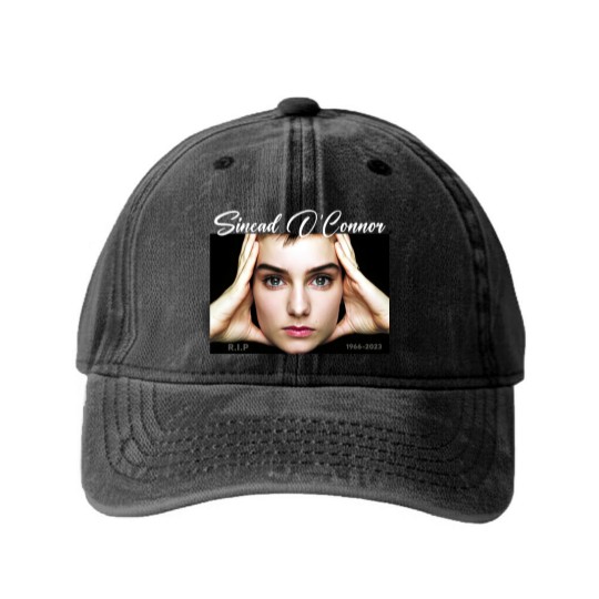 Discover Rest In Peace Sinead O'Connor Washed Denim Baseball Caps, RIP Sinead O'Connor Washed Denim Baseball Caps, Sinead O'Connor Washed Denim Baseball Caps