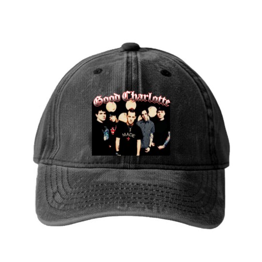 Discover Vintage Good Charlotte Rock Band Washed Denim Baseball Caps