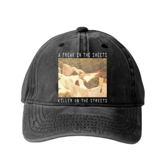 Discover A Freak In The Sheet Killer On The Streets, John Carpenter's HALLOWEEN Washed Denim Baseball Caps