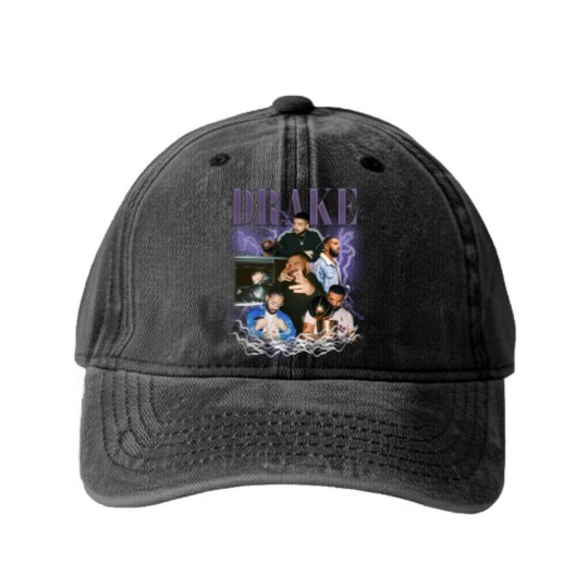 Discover Drake Albums Washed Denim Baseball Caps, Drake Graphic Washed Denim Baseball Caps