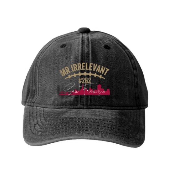 Discover Mr Irrelevant Washed Denim Baseball Caps, San Francisco Brock Purdy Washed Denim Baseball Caps