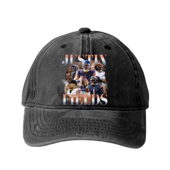 Discover JUSTIN FIELDS Washed Denim Baseball Caps - Chicago Bears - Vintage Retro 90s bootleg