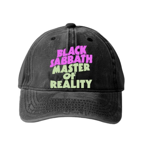 Discover Men Black Sabbath Master Of Reality Particular Washed Denim Baseball Caps Washed Denim Baseball Caps