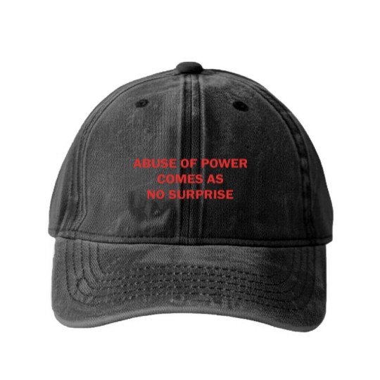 Discover Abuse of Power Comes as No Surprise Feminist Washed Denim Baseball Caps