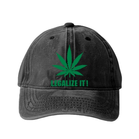 Discover Marijuana Legalize it Washed Denim Baseball Caps