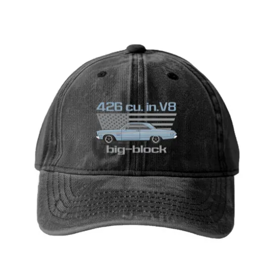 Discover 426 Medium Blue Washed Denim Baseball Caps