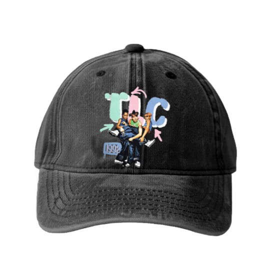 Discover TLC Washed Denim Baseball Caps, XL, 1992 Vintage