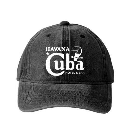 Discover Havana Cuba Washed Denim Baseball Caps