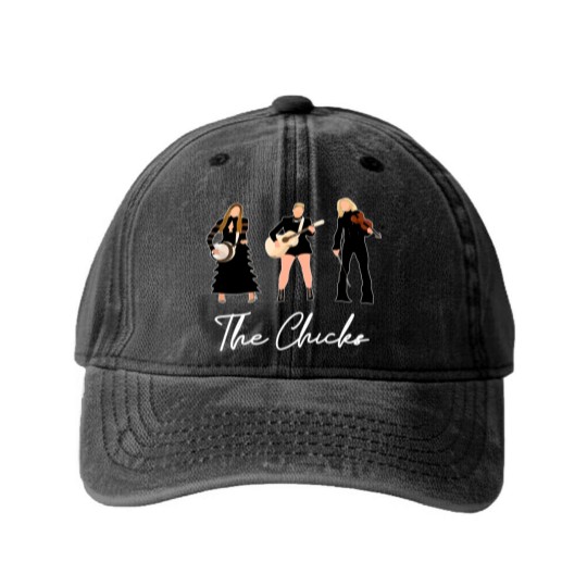 Discover The Chicks World Tour 2023 Washed Denim Baseball Caps, The Chicks Washed Denim Baseball Caps Fan Gifts, The Chicks Band Washed Denim Baseball Caps