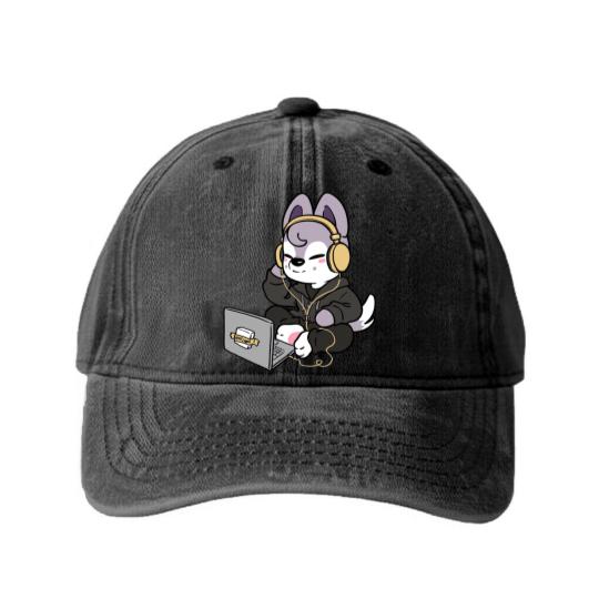 Discover Stray Kids - Wolf Chan | Essential Washed Denim Baseball Caps