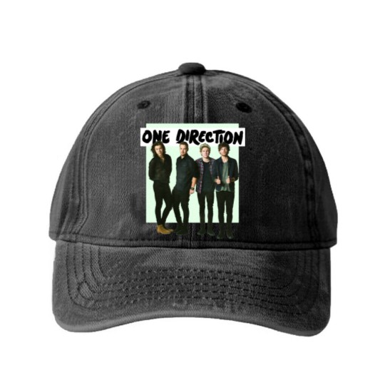 Discover Heavy Metal Direction Washed Denim Baseball Caps , One Direction vintage Washed Denim Baseball Caps