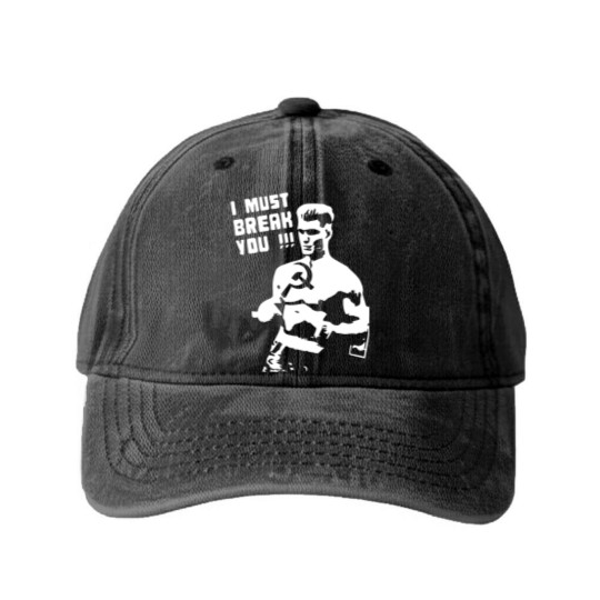 Discover I MUST BREAK YOU Washed Denim Baseball Caps
