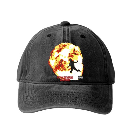 Discover Metro Boomin Not All Heroes Wear Capes Album Cover Washed Denim Baseball Caps