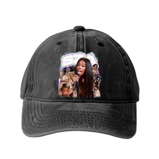 Discover SZA Woman Washed Denim Baseball Caps / Men Washed Denim Baseball Caps / Racerback Tank / Unisex Sweat / Unisex Washed Denim Baseball Caps