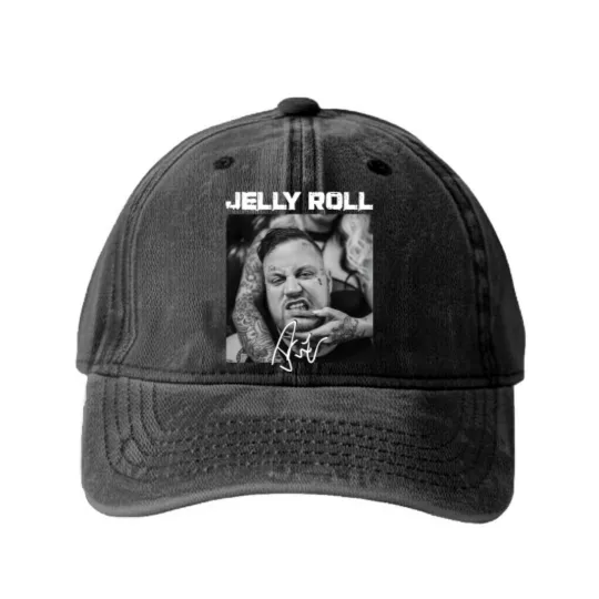 Discover Jelly Roll Addiction Kills Short Sleeve Men Washed Denim Baseball Caps