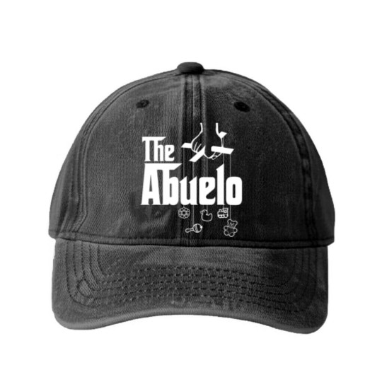 Discover Mens The Abuelo! Spanish Grandfather Washed Denim Baseball Caps