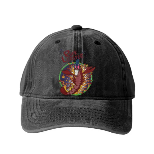 Discover Vintage B-52’s Rock Lobster 90s Band Washed Denim Baseball Caps