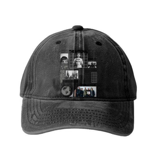 Discover The National Music Washed Denim Baseball Caps, World Tour 2023 Washed Denim Baseball Caps, The National Concert Washed Denim Baseball Caps