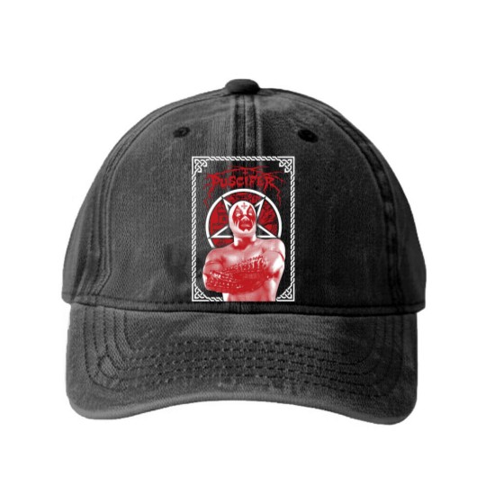 Discover PUSCIFER BAND Washed Denim Baseball Caps