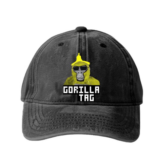 Discover Gorilla Tag Monkey Banana Peel Gorilla Monke Gorilla Tag PFP Maker png Washed Denim Baseball Caps