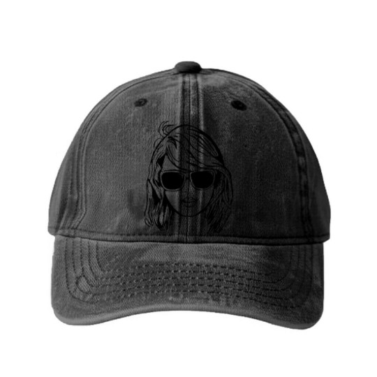 Discover Tay Swift portrait Washed Denim Baseball Caps