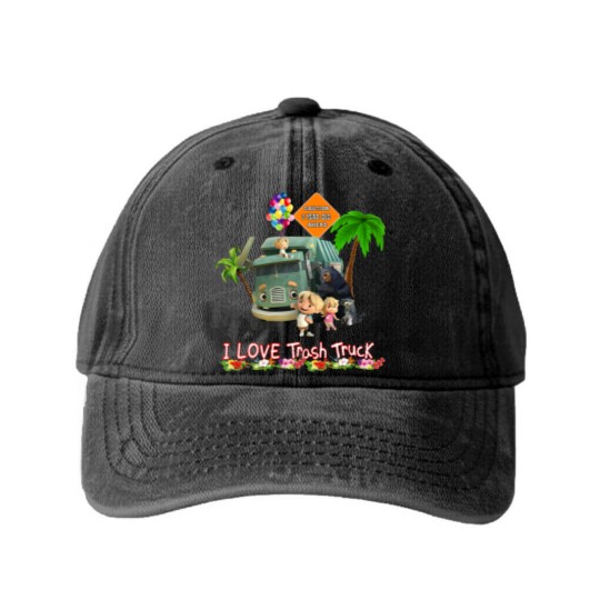 Discover Trash Truck Netflix, Trash Truck, Garbage Truck Kids, I Love Garbage Trucks, Hank And Trash Truck, (1) Washed Denim Baseball Caps
