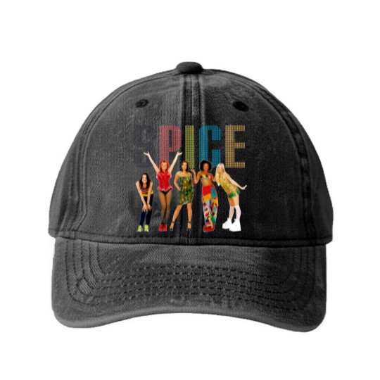 Discover Spice Girls Washed Denim Baseball Caps, Vintage 90s Washed Denim Baseball Caps, Spice Girls Gift, Spice Girls Washed Denim Baseball Caps