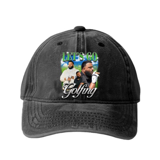 Discover Lets Go Golfing Dj Khaled Washed Denim Baseball Caps, God Did Washed Denim Baseball Caps, DJ Khaled Fan Gift