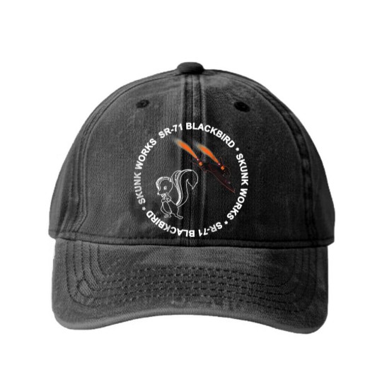 Discover SR71 Blackbird Skunk Works Blackbird Washed Denim Baseball Caps