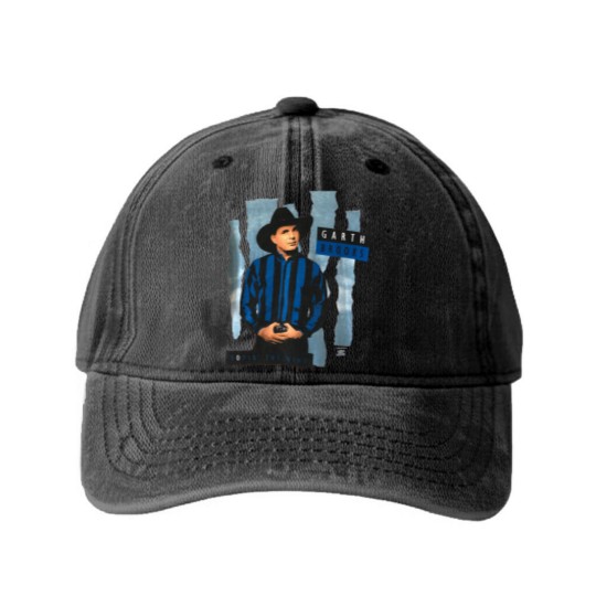 Discover Vintage 90s 1991 Garth Brooks Concert World Tour Washed Denim Baseball Caps