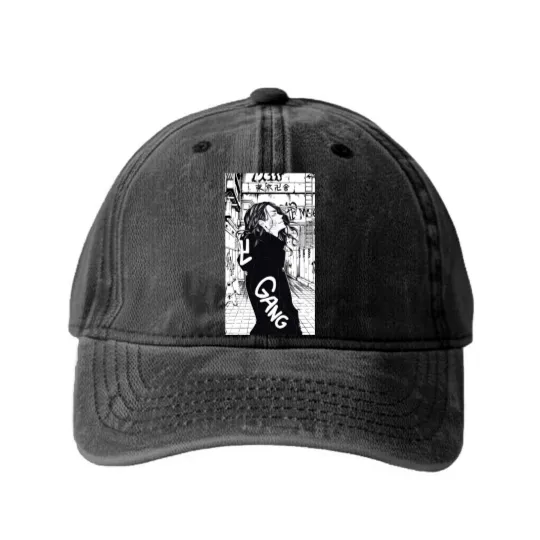 Discover Baji Manga, Tokyo Manji Gang Washed Denim Baseball Caps Anime Unisex,Washed Denim Baseball Caps Manga Unisex