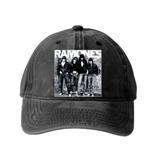 Discover Ramones Unisex Washed Denim Baseball Caps: 1st Album
