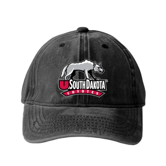 Discover South Dakota Coyotes SDC Athletic Washed Denim Baseball Caps