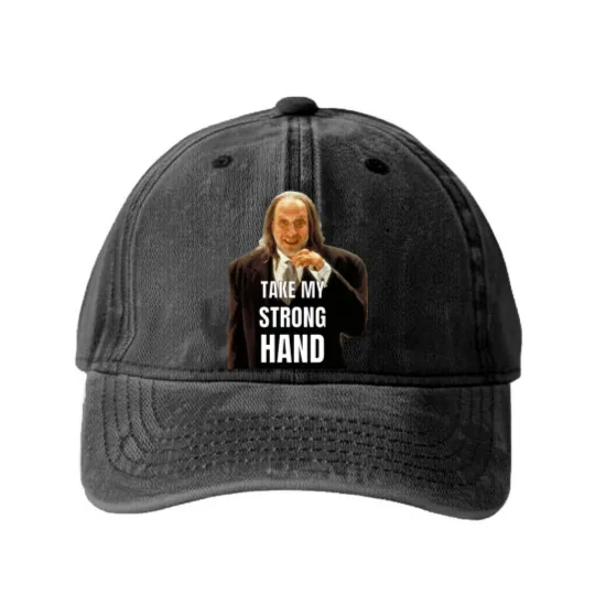 Discover TAKE MY STRONG HAND Washed Denim Baseball Caps