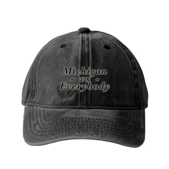 Discover Michigan vs Everybody Washed Denim Baseball Caps