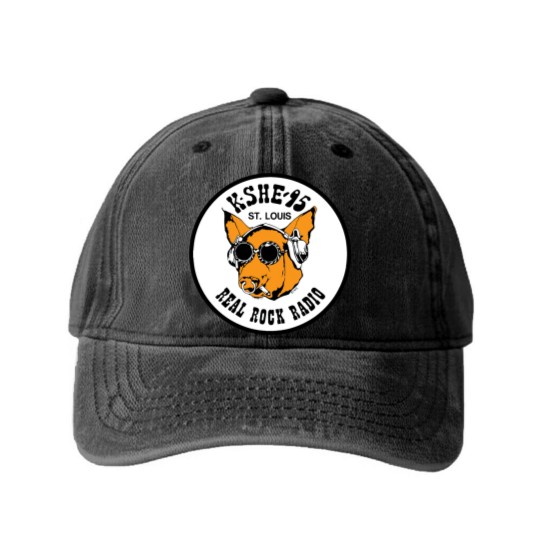 Discover KSHE 95 real rock radio station St. Louis area Baby Blankets Washed Denim Baseball Caps