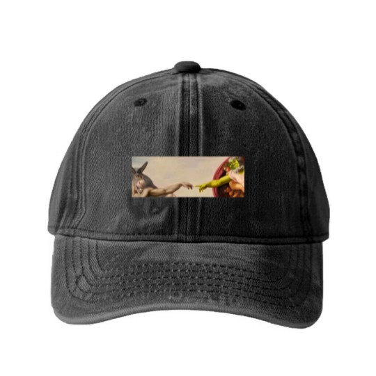 Discover Shrek hands of God Classic Washed Denim Baseball Caps, Love Shrek Washed Denim Baseball Caps
