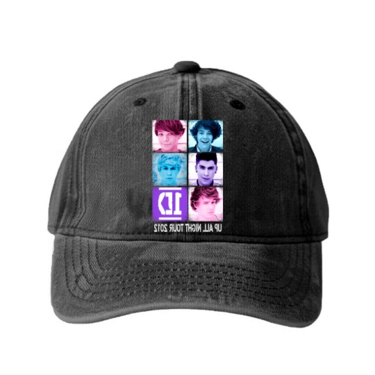 Discover One Direction Up All Night Tour 2012 Washed Denim Baseball Caps