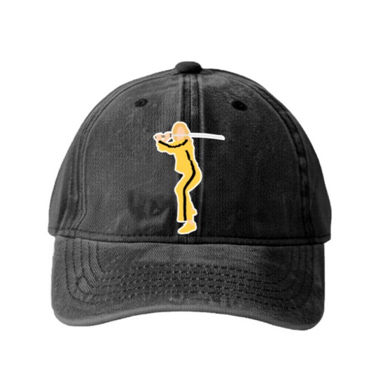 Discover Kill Bill Washed Denim Baseball Caps