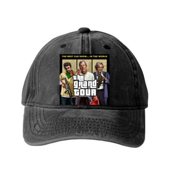 Discover The Grand Tour Merchandise | Active Washed Denim Baseball Caps