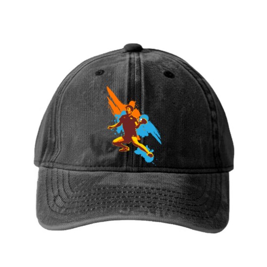 Discover Championships are Won at Practice Play Ping Pong Washed Denim Baseball Caps