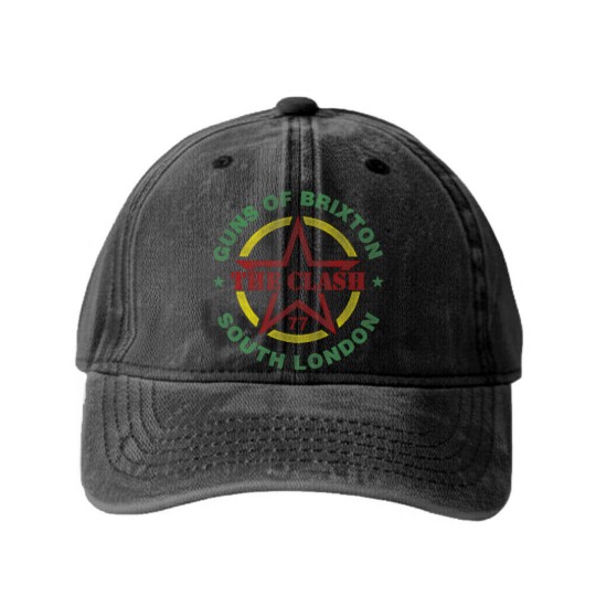 Discover the clash guns of brixton t Washed Denim Baseball Caps