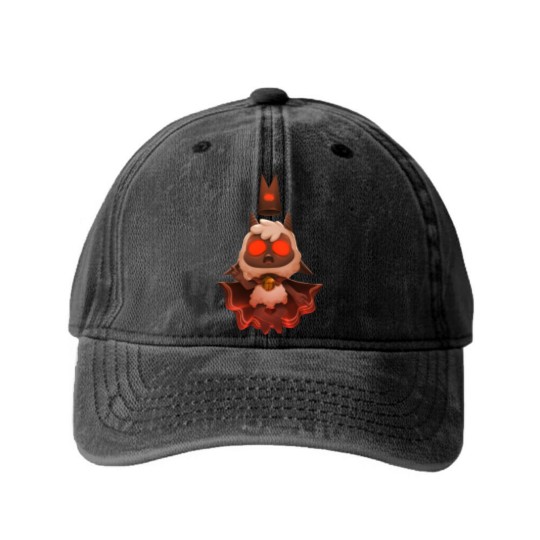 Discover Cult Of The Lamb Washed Denim Baseball Caps
